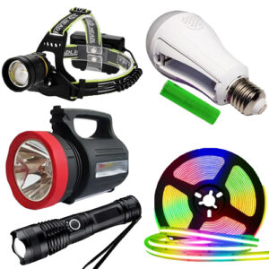 Ліхтарики, Світлодіодні стрічки та акумуляторні лампочки
